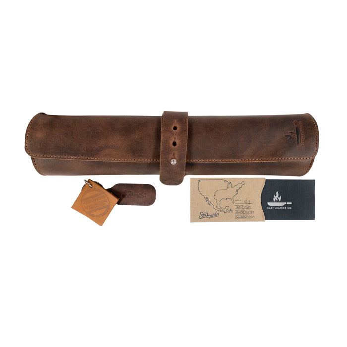 Rectangular Knife Case with 3 Slots - Stockyard X 'The Leather Store'