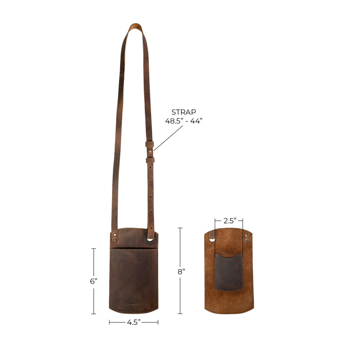 Phone Puse with Adjustable Strap - Stockyard X 'The Leather Store'