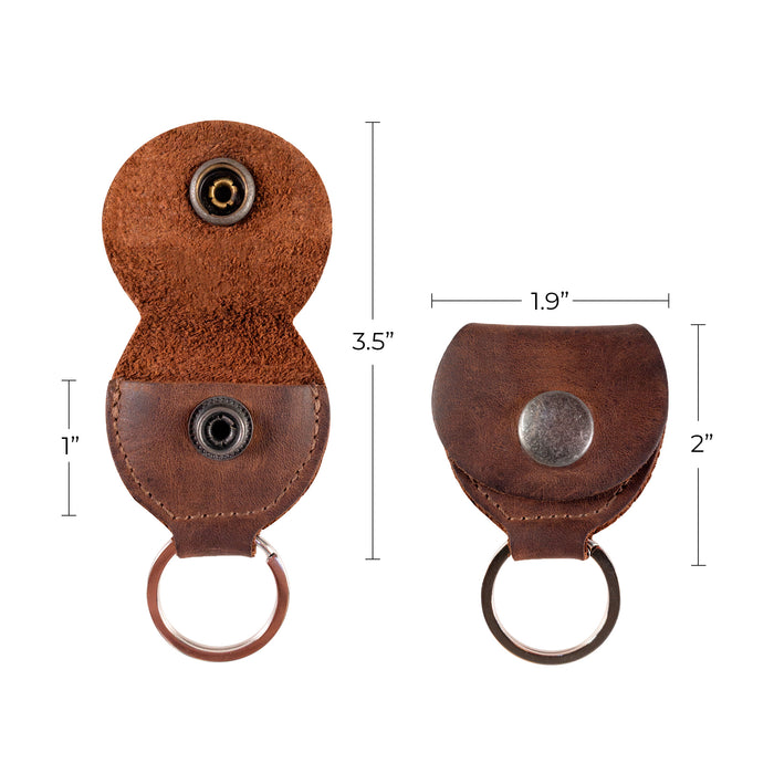 Key Chain & Guitar Pick Holder - Stockyard X 'The Leather Store'