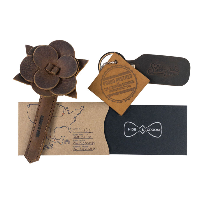 Flower Boutonniere for Groomsmen - Stockyard X 'The Leather Store'