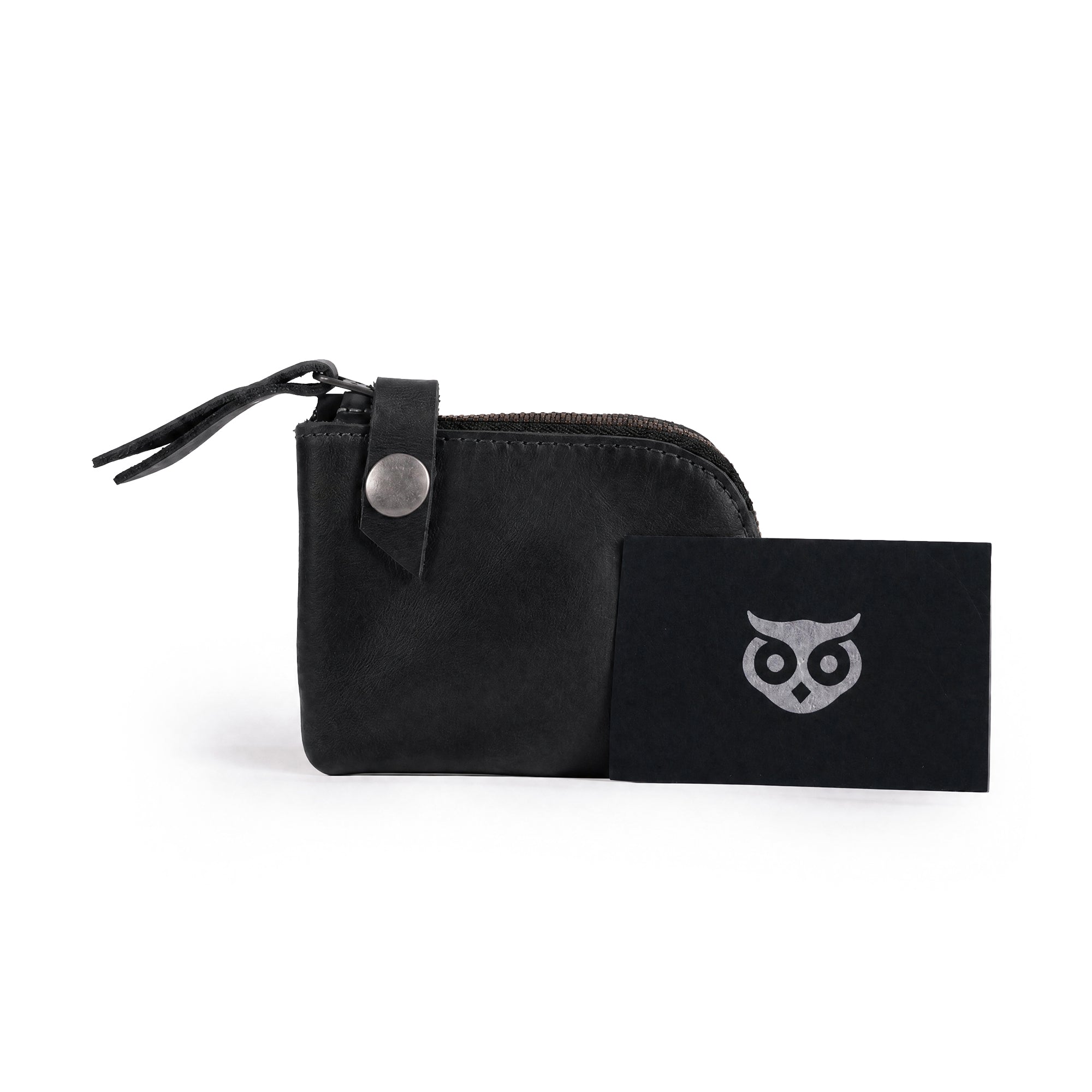 Lion's Mane Zippered Wallet by Hide & Drink, showcasing a beautifully crafted wallet perfect for holding essential cards and bills. Ideal for those seeking a quality mini wallet.