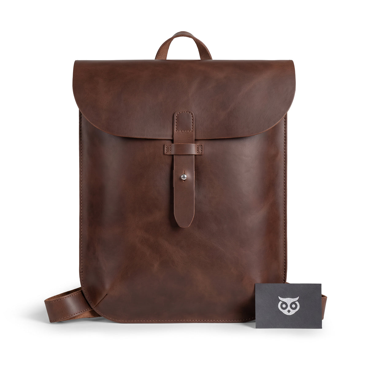 Rounded Laptop Backpack with Adjustable Straps