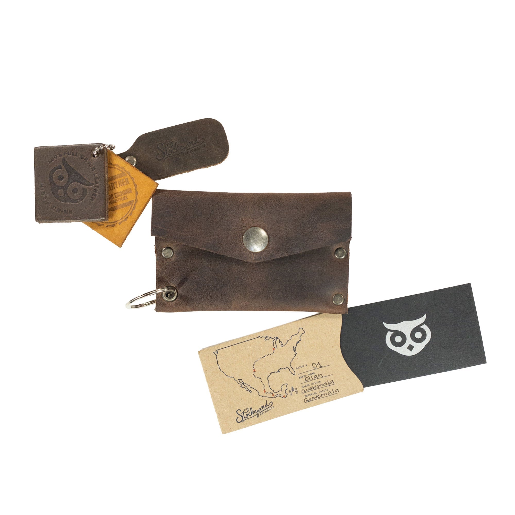 Riveted Envelope Keychain - Stockyard X 'The Leather Store'