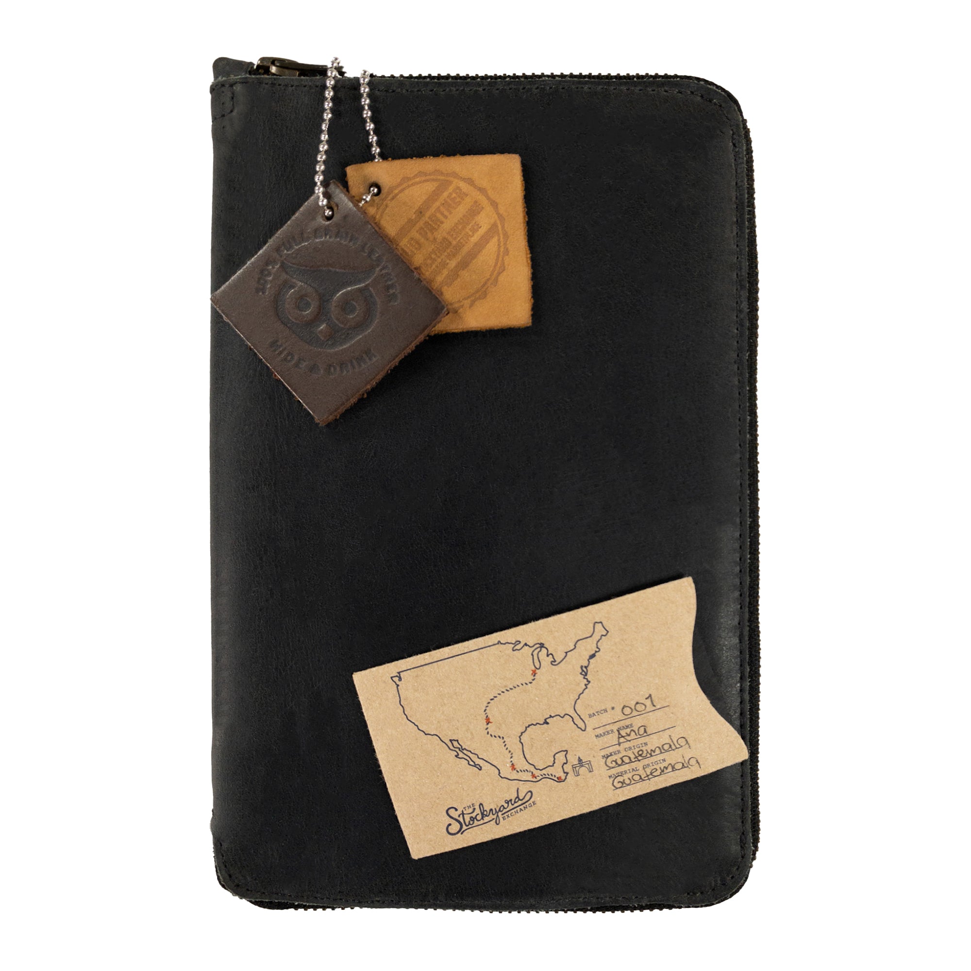 Hide & Drink Zippered Journal Cover for Moleskine (Notebook NOT Included) with writing pen, perfect for everyday use and journaling.