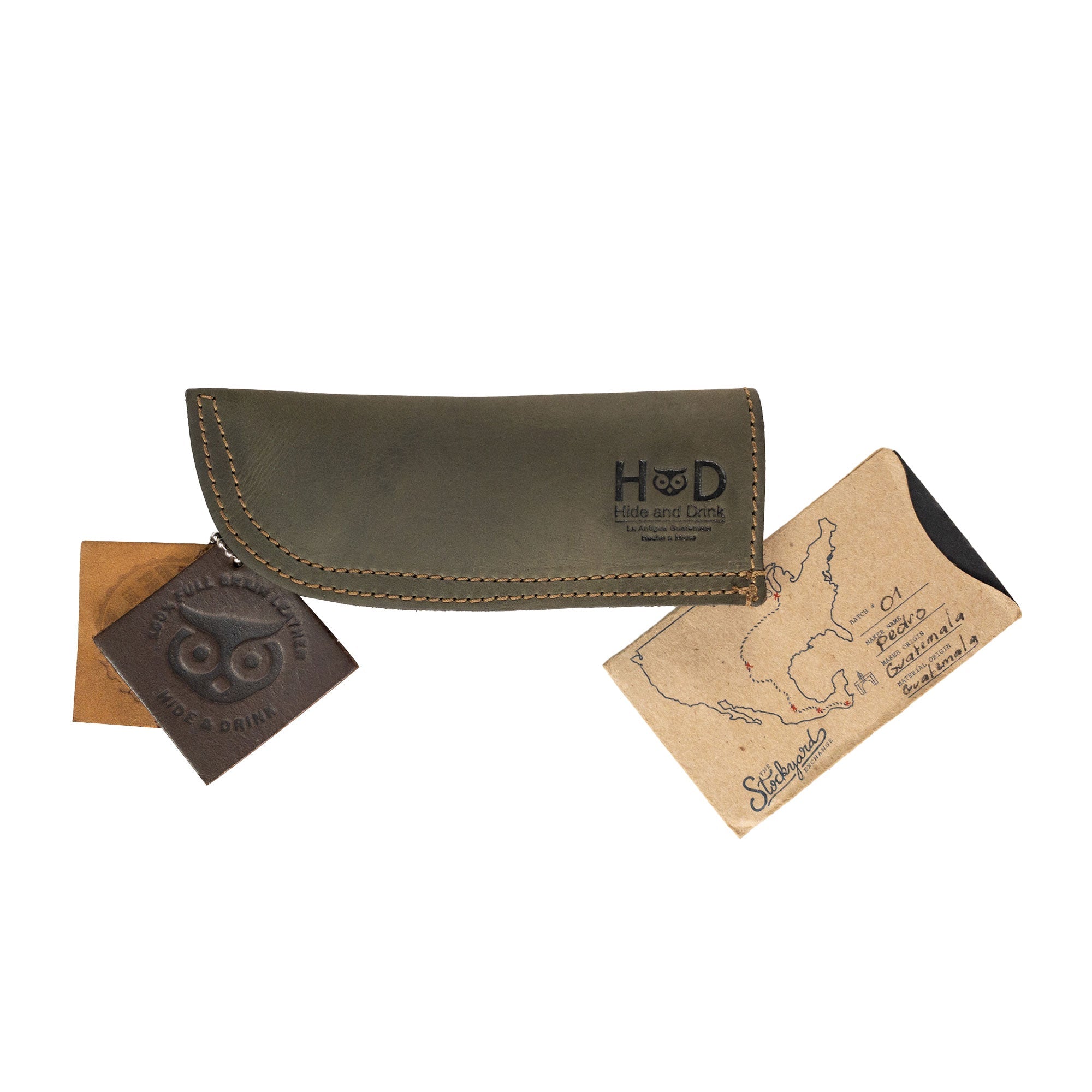 Hot Pan Handle Cover by Hide & Drink, perfect for maintaining a firm grip while cooking, showcasing artisan quality and durability, handmade in La Antigua Guatemala & Oaxaca Mexico.