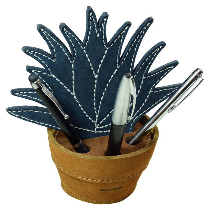 Agave Coaster W/Pen Holder - Stockyard X 'The Leather Store'