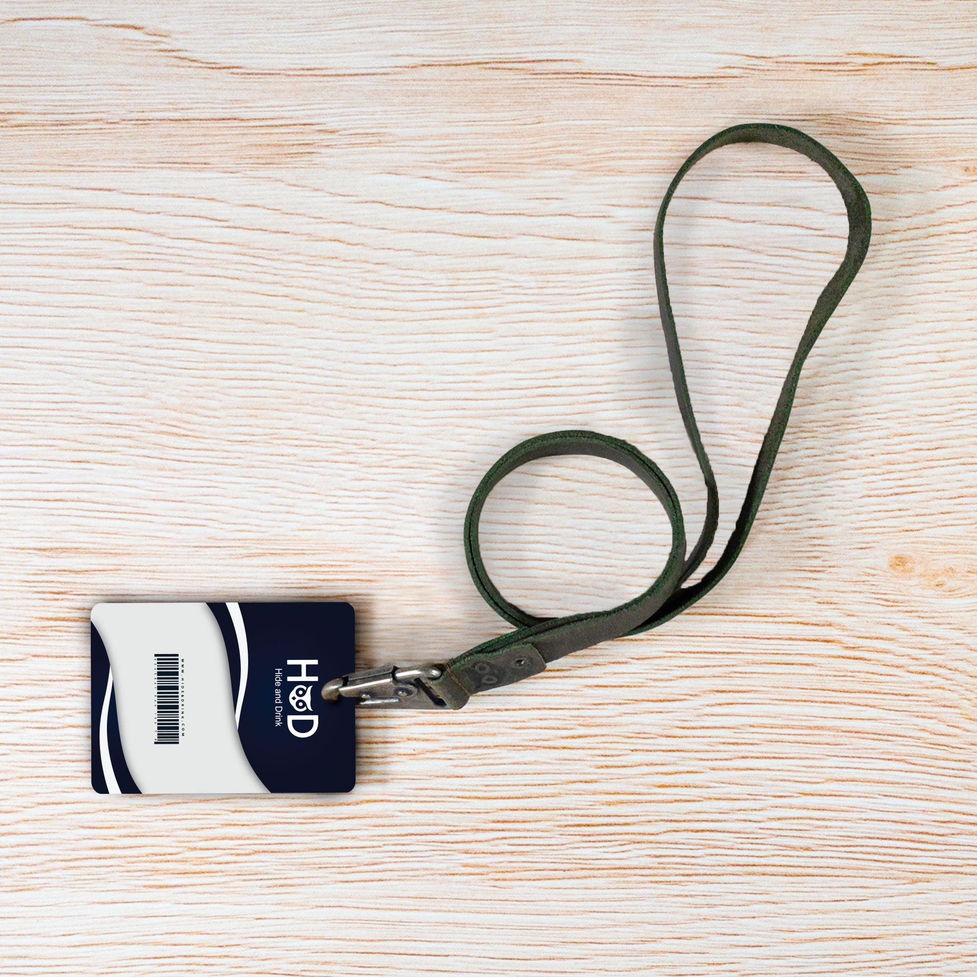 Lanyard Keychain by Hide & Drink, featuring a strong hook and high-quality black leather strap. Perfect for holding keys or ID badges, this artisan piece is made for every day use, produced in La Antigua Guatemala & Oaxaca Mexico.