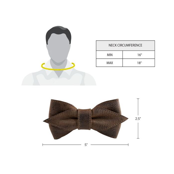 Pointed Bow Tie for Groomsmen - Stockyard X 'The Leather Store'