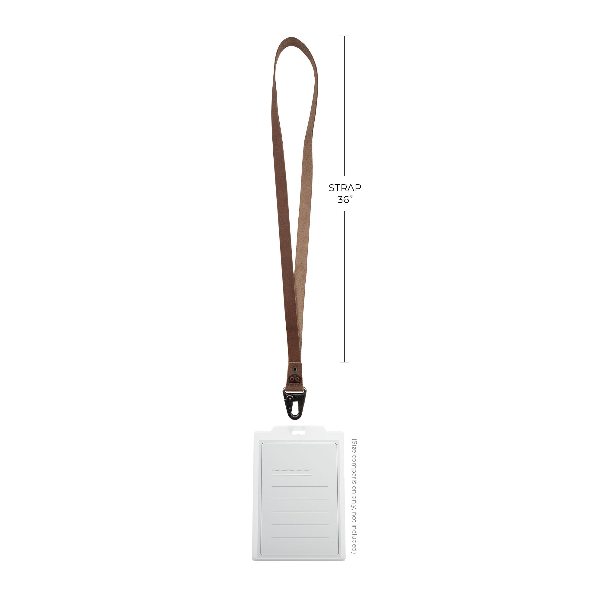 Lanyard Keychain from Hide & Drink, featuring a solid hook and made of brown full grain leather. A perfect accessory for anyone, this artisan piece is crafted in La Antigua Guatemala & Oaxaca Mexico.