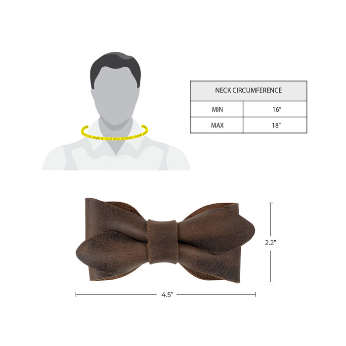 Adjustable Bow Tie for Groomsmen - Stockyard X 'The Leather Store'