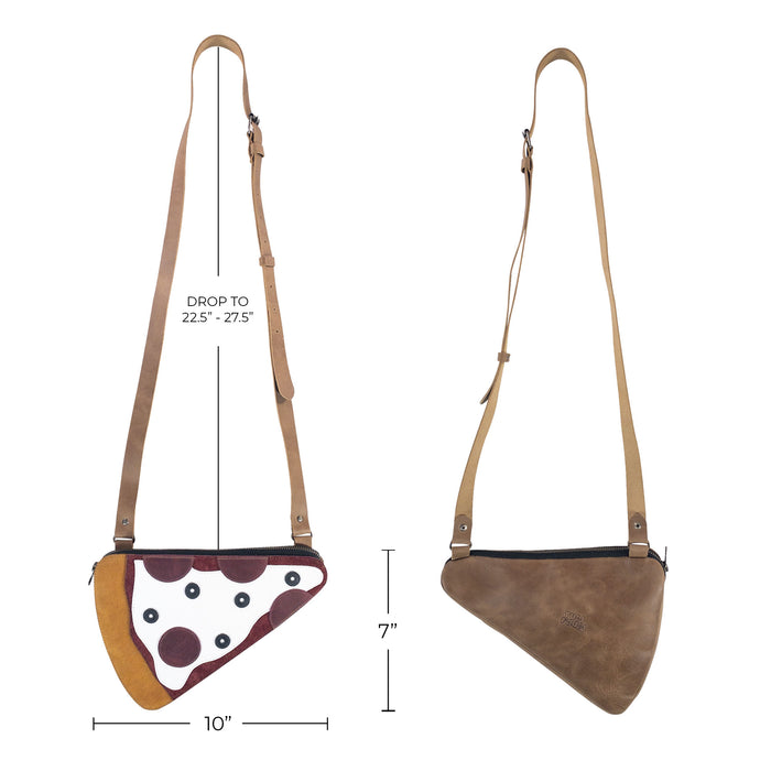 Pizza Slice-Shaped Shoulder Bag - Stockyard X 'The Leather Store'