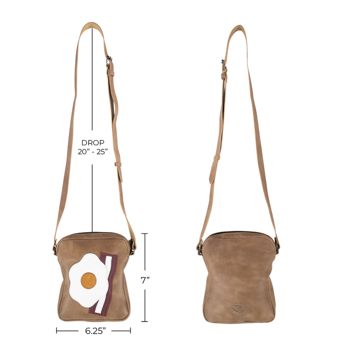 Egg and Bacon Sandwich-Shaped Shoulder Bag - Stockyard X 'The Leather Store'