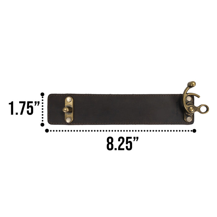 8 Inch Wristband with Vintage Clasp - Stockyard X 'The Leather Store'