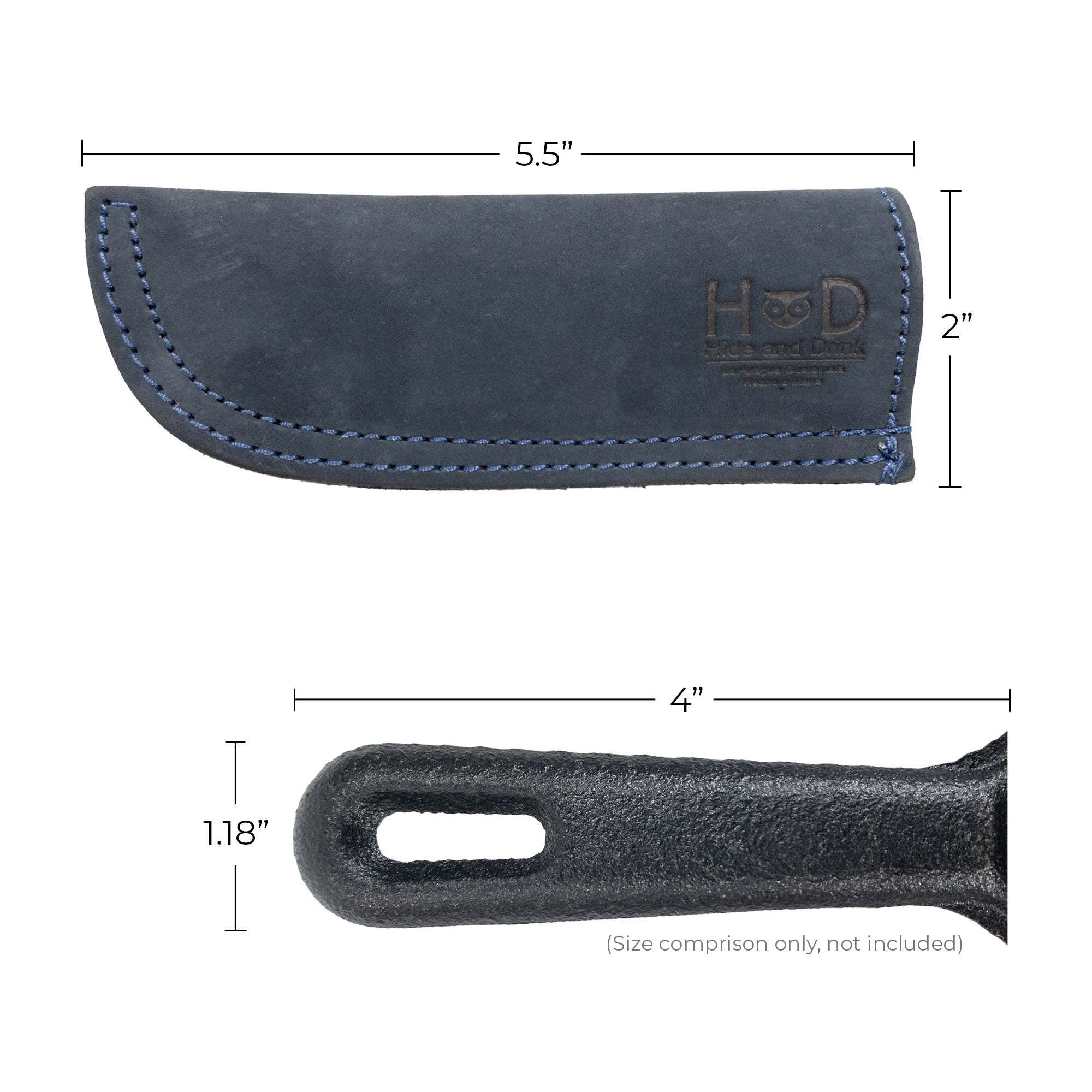 Hot Pan Handle Cover by Hide & Drink, designed for effective grip and heat protection when handling hot cookware, handmade in La Antigua Guatemala & Oaxaca Mexico.