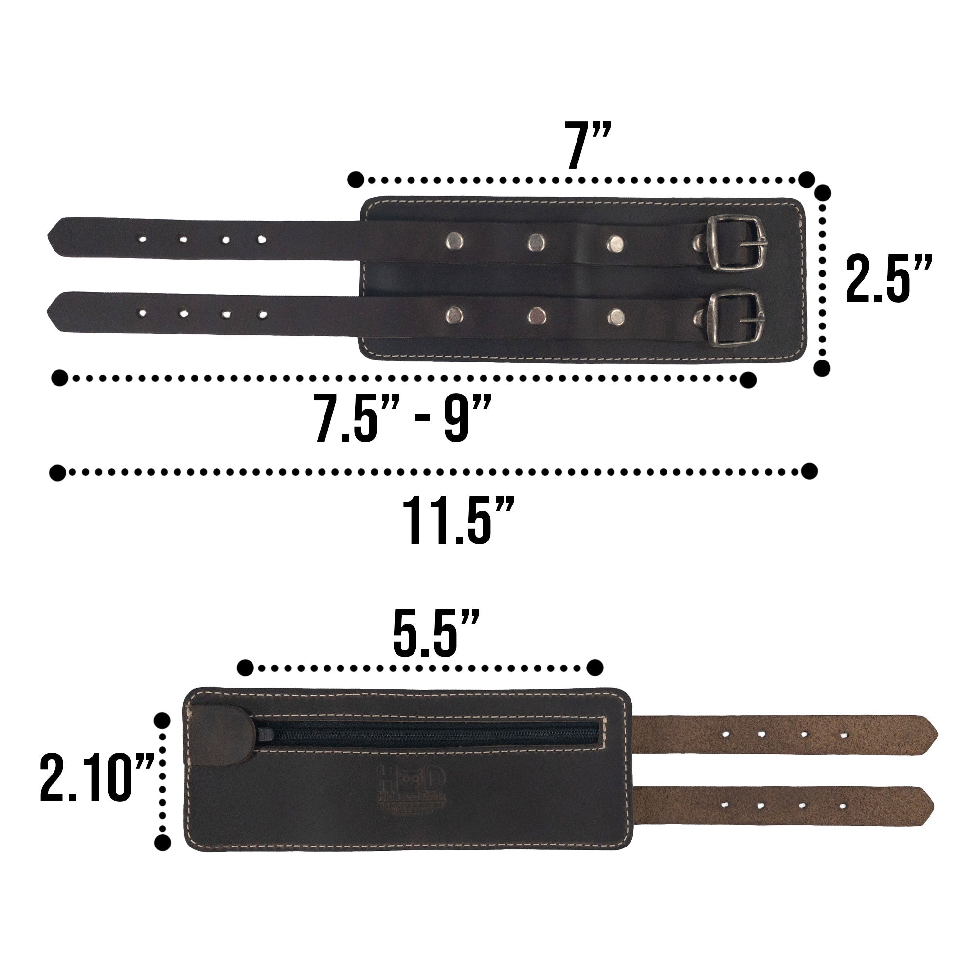 Hide & Drink's Wrist-Wallet-Cuff offers a unique take on style, crafted from Full Grain Leather. This rustic leather bracelet integrates a hidden pouch for bills and an inner zippered pouch, ideal for travelers and everyday wear. Handmade in La Antigua Guatemala & Oaxaca Mexico, showcasing artisan craftsmanship.