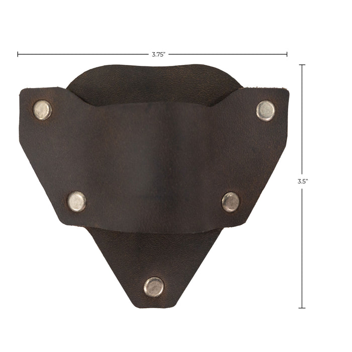 Riveted Mini Flashlight Holder for Belt - Stockyard X 'The Leather Store'