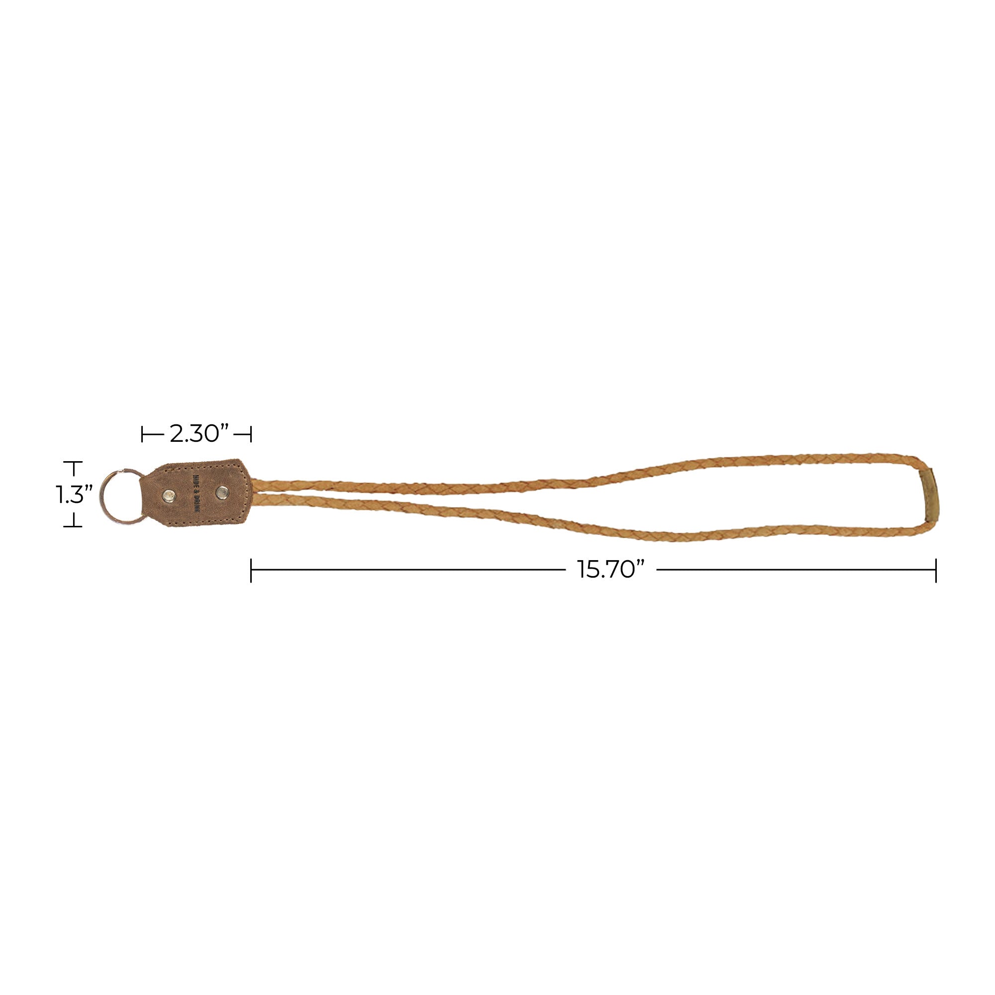 Braided Lanyard Keychain - Stockyard X 'The Leather Store'