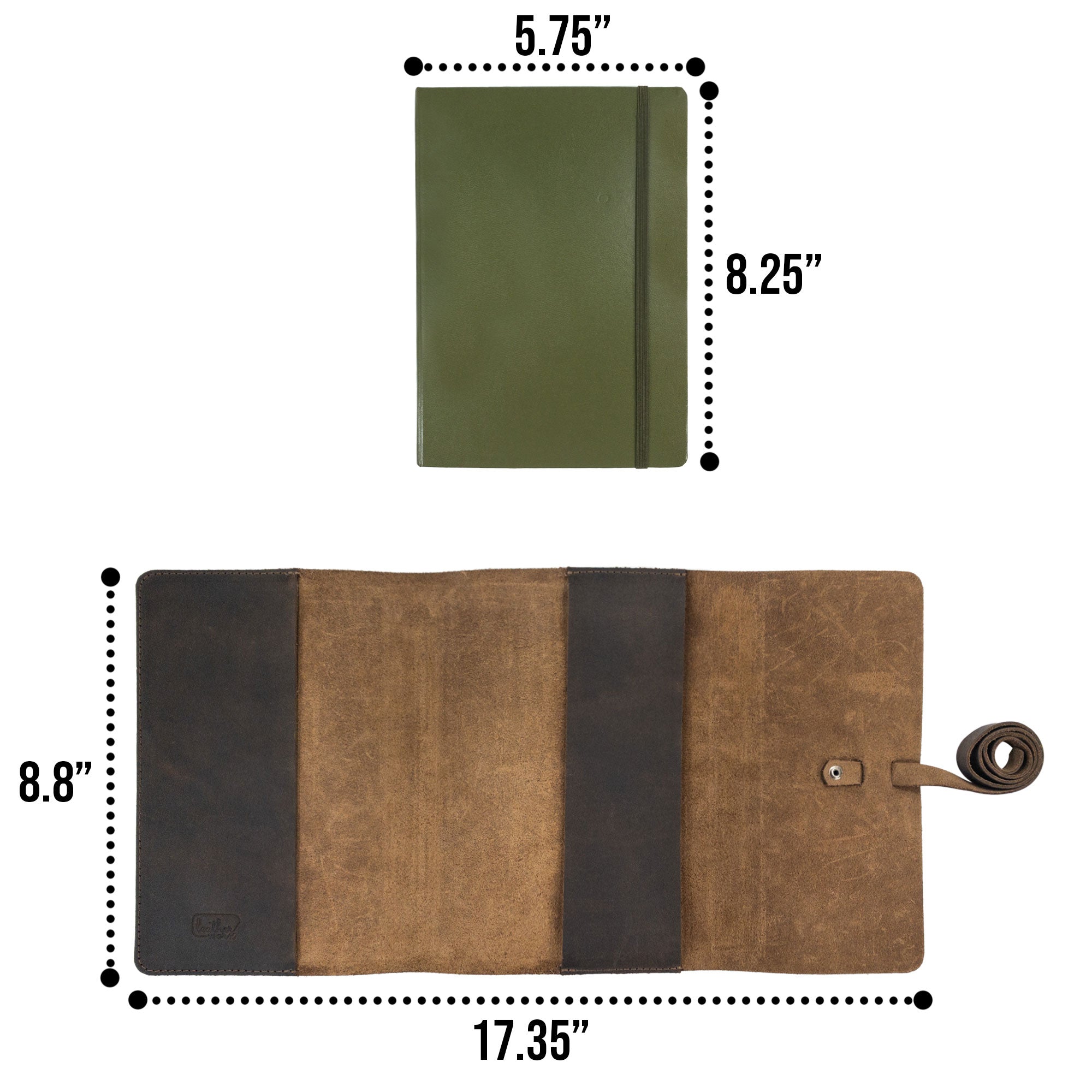 Classic Cover for 8.25 x 5.75 Notebook - Stockyard X 'The Leather Store'