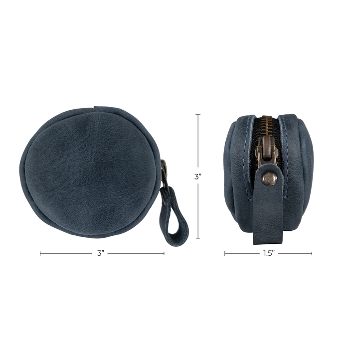 Rounded Coin Case - Stockyard X 'The Leather Store'