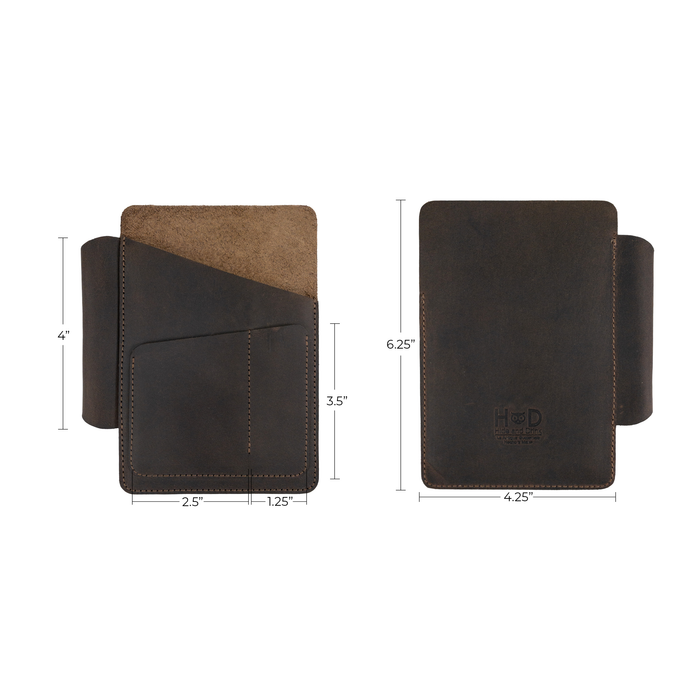 Rectangular Case for Field Notes Notebook with Card Slot - Stockyard X 'The Leather Store'