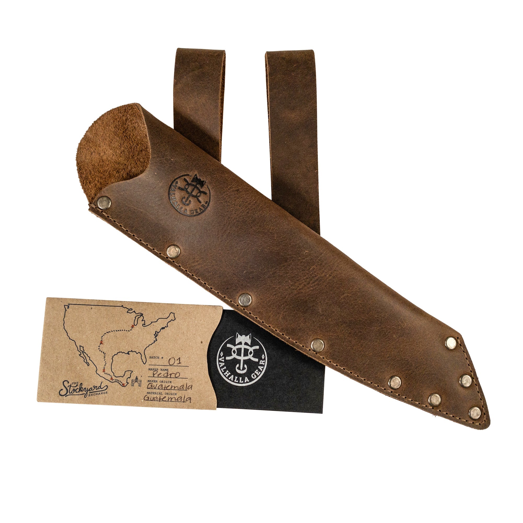 Knife Sheath with Double Belt Loop - Stockyard X 'The Leather Store'