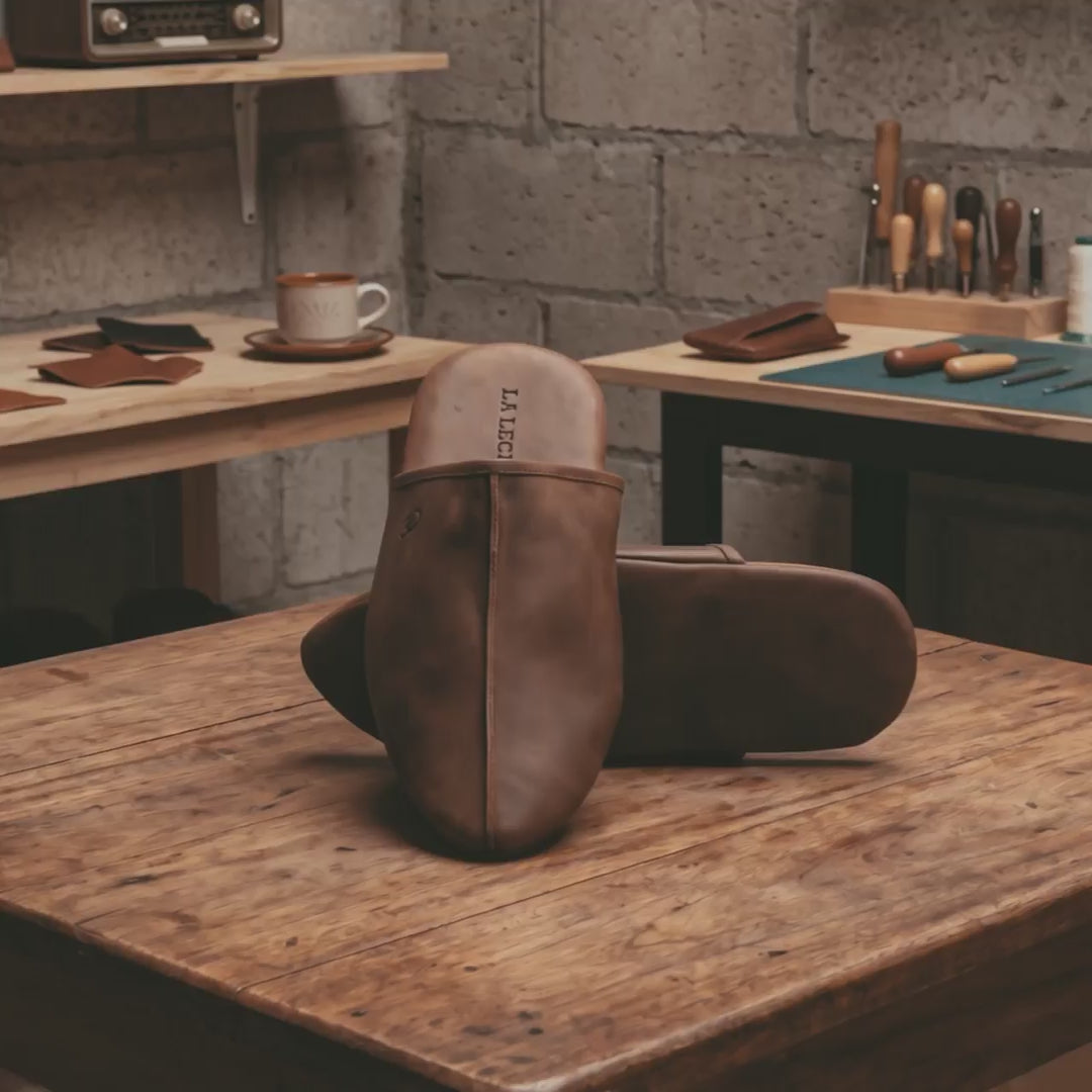 Kazakh House Slippers – StockyardX, The Leather Store