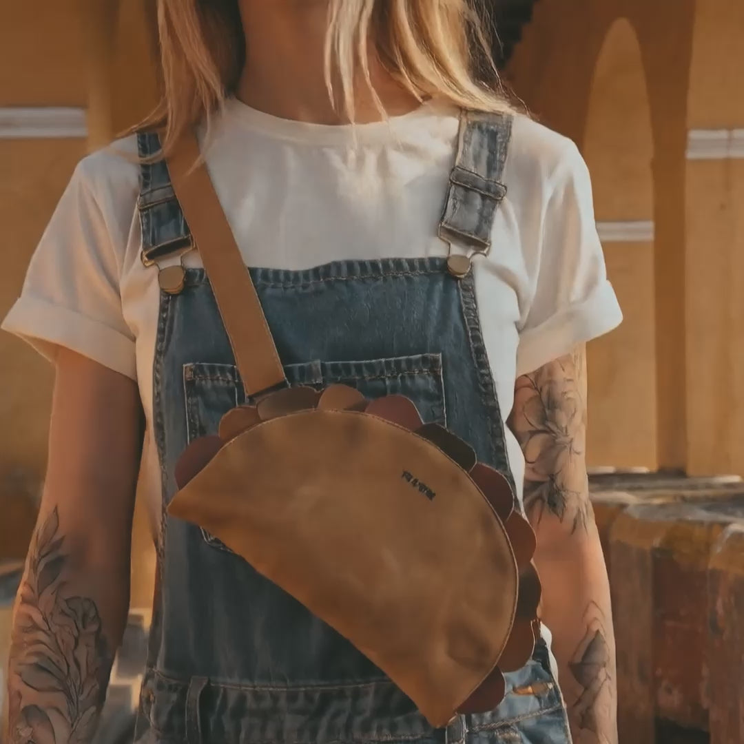 Taco-Shaped Crossbody Bag – StockyardX, The Leather Store