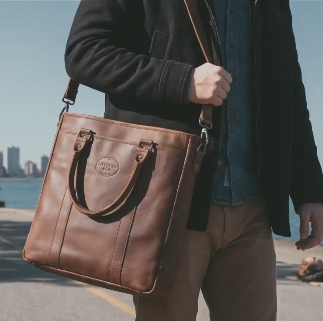Vintage Tote Vertical Briefcase & Laptop Carrier – StockyardX, The