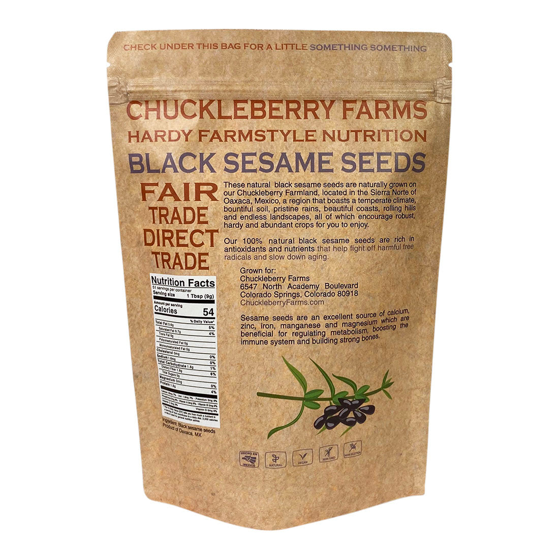 Black Sesame Seeds - Stockyard X 'The Leather Store'