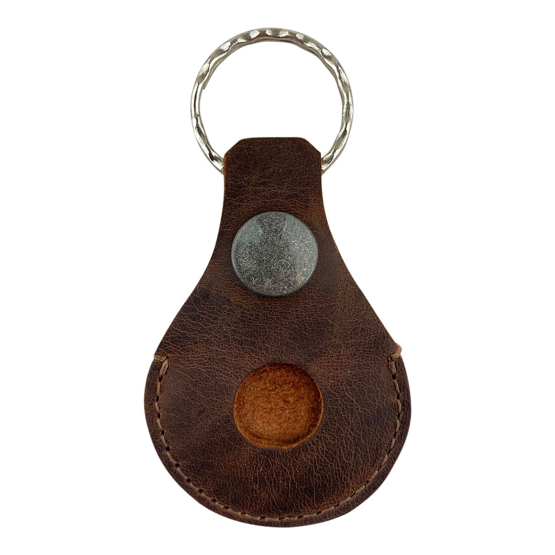 AirTag Rounded Keychain - Stockyard X 'The Leather Store'