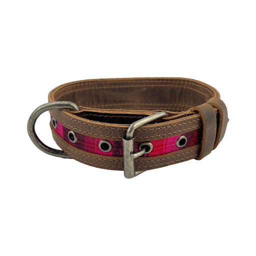 Dog Collar Mayan Accents Small Size - Stockyard X 'The Leather Store'