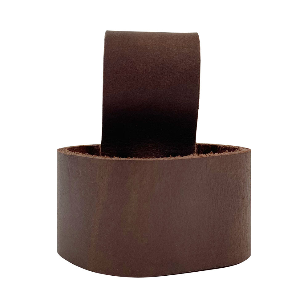 Large Hammer Holster by Hide & Drink, showcasing a sturdy full grain leather design for reliable tool organization. This artisan handmade tool holder features a hammer holder with a belt loop, perfect for woodworking and outdoor tasks. Rustic tool organizer made with small batch production techniques in La Antigua Guatemala.