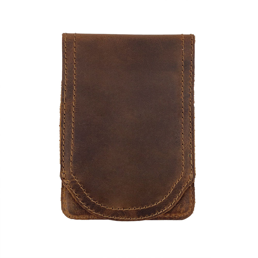 Hard Cover Reporter Protector Pocket (3.5 x 5.5 in.) Notebook NOT Included - Stockyard X 'The Leather Store'