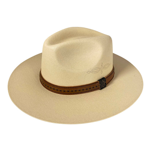 Indiana Eastwood Cowboy Hat Handmade from Oaxacan Cotton - Light Brown - Stockyard X 'The Leather Store'