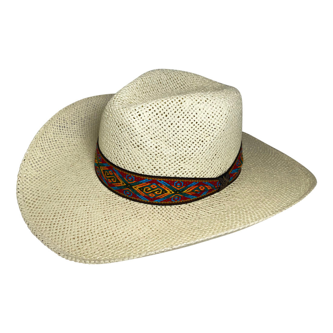 Indiana Eastwood Cowboy Hat Handmade from Wood Pulp Raffia - Light Brown - Stockyard X 'The Leather Store'