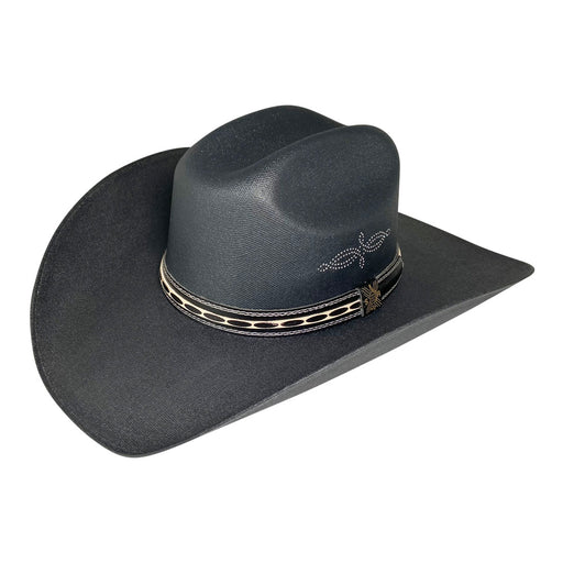 Wide Brim Cowboy Hat Handmade from 100% Oaxacan Cotton - Black - Stockyard X 'The Leather Store'
