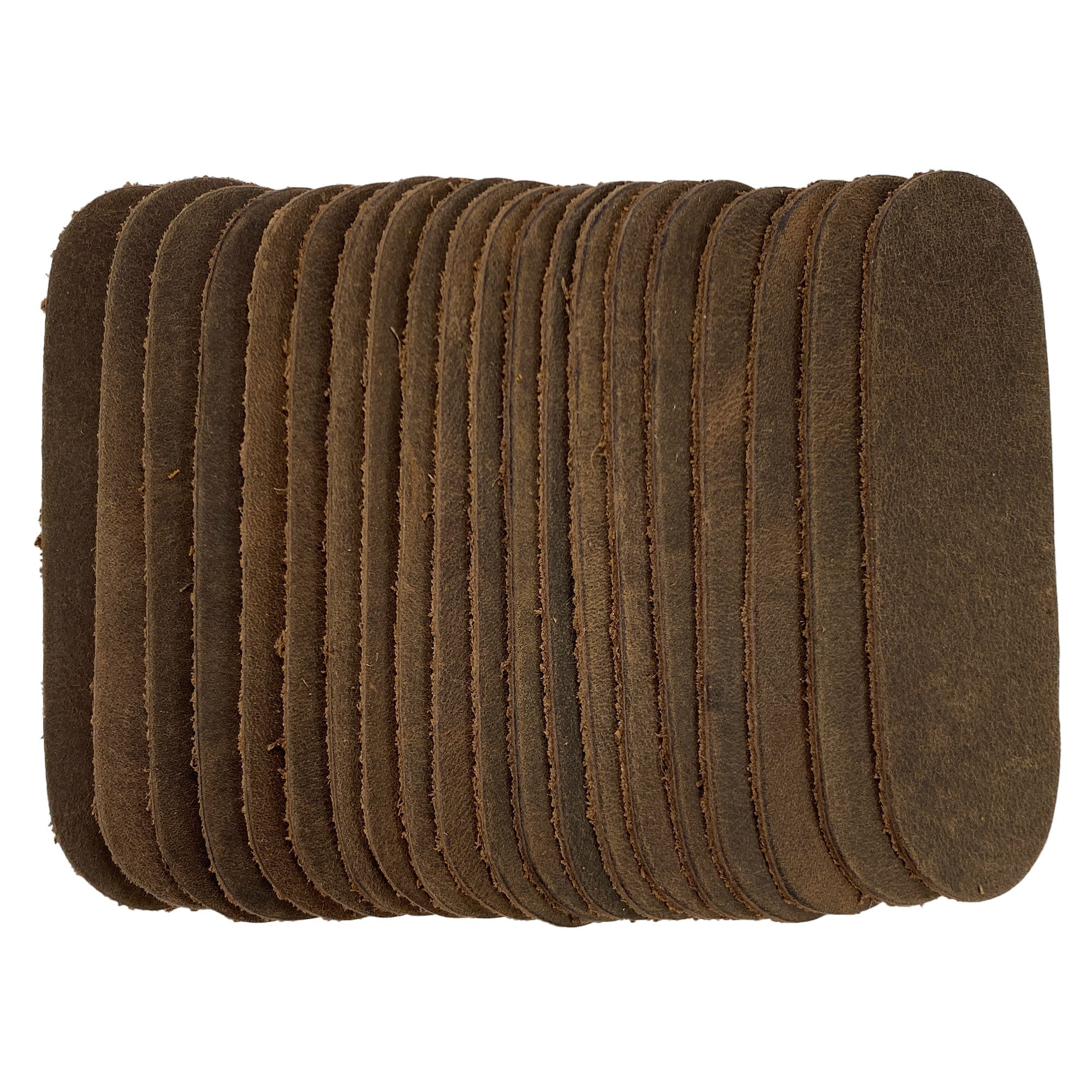 Rectangles Rounded Corners (1 x 3.5 in.) 1.8mm Thick (Set of 20) - Stockyard X 'The Leather Store'