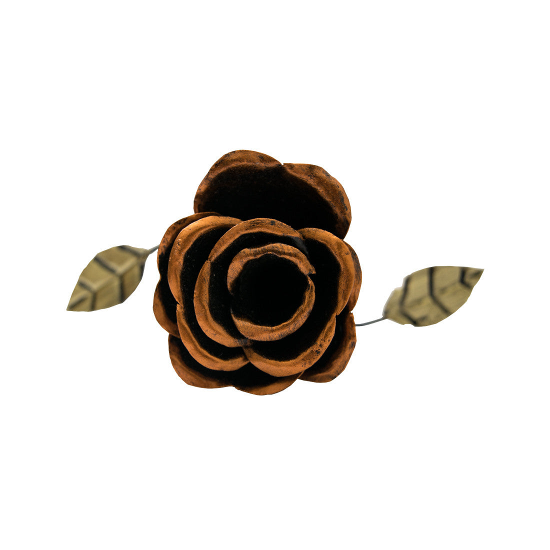 Bronze Wrought Iron Rose - Stockyard X 'The Leather Store'