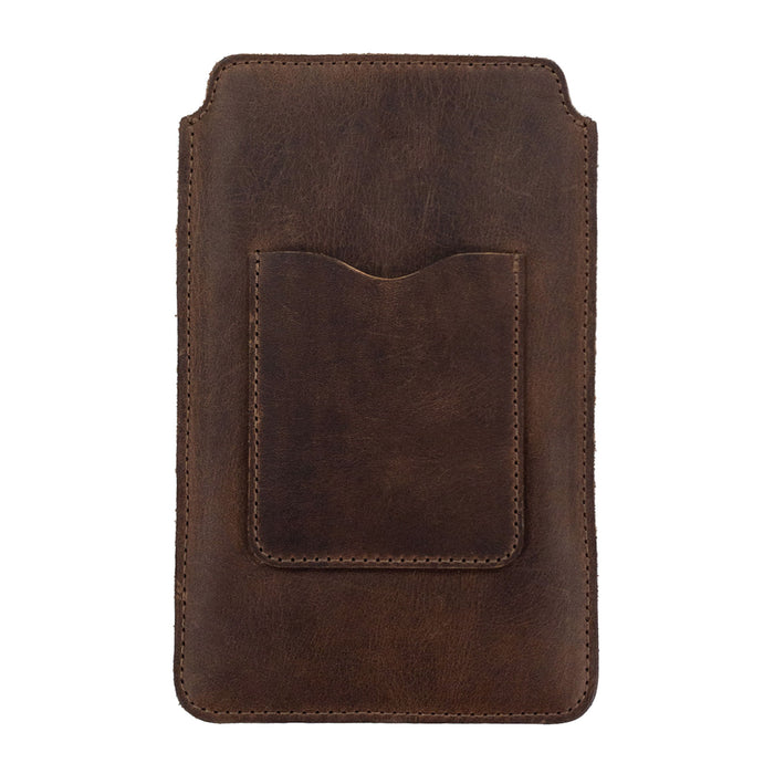 Rustic Sleeve Compatible with iPhone 13/14 Pro Max - Stockyard X 'The Leather Store'