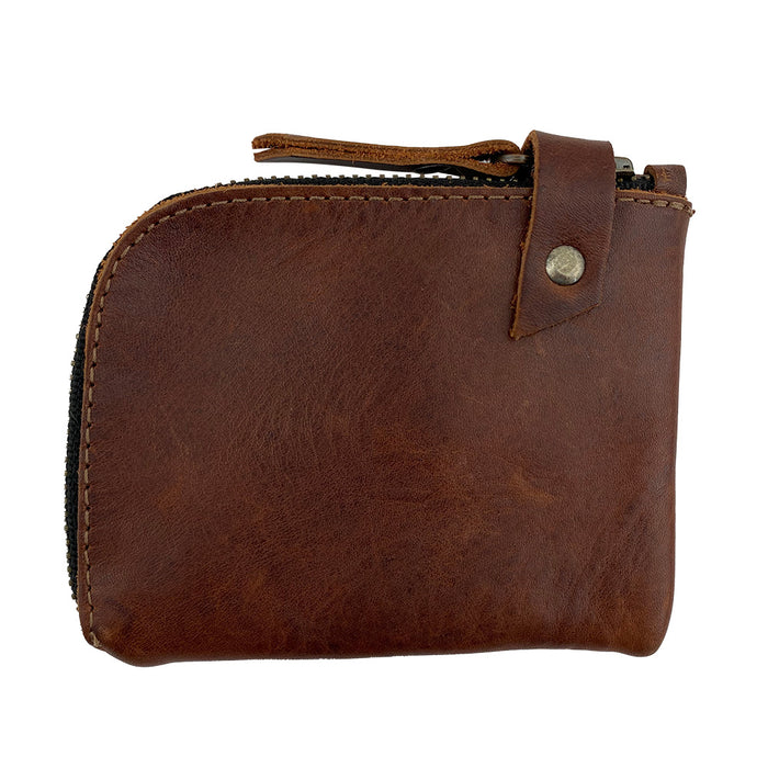 Lion's Mane Zippered Wallet - Stockyard X 'The Leather Store'