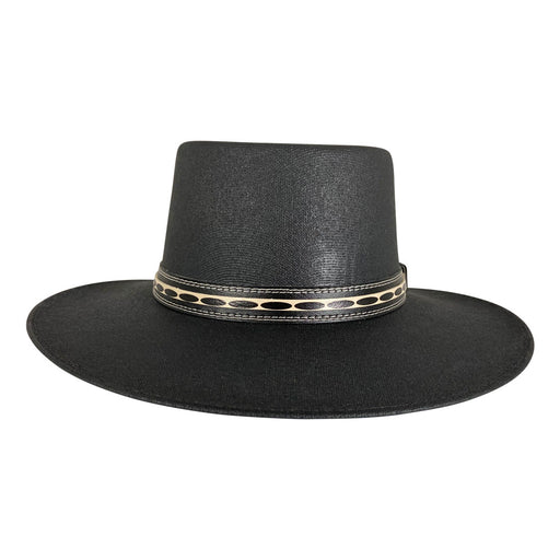 Angel Eyes Wide Brim Hat Handmade from 100% Oaxacan Cotton - Black - Stockyard X 'The Leather Store'