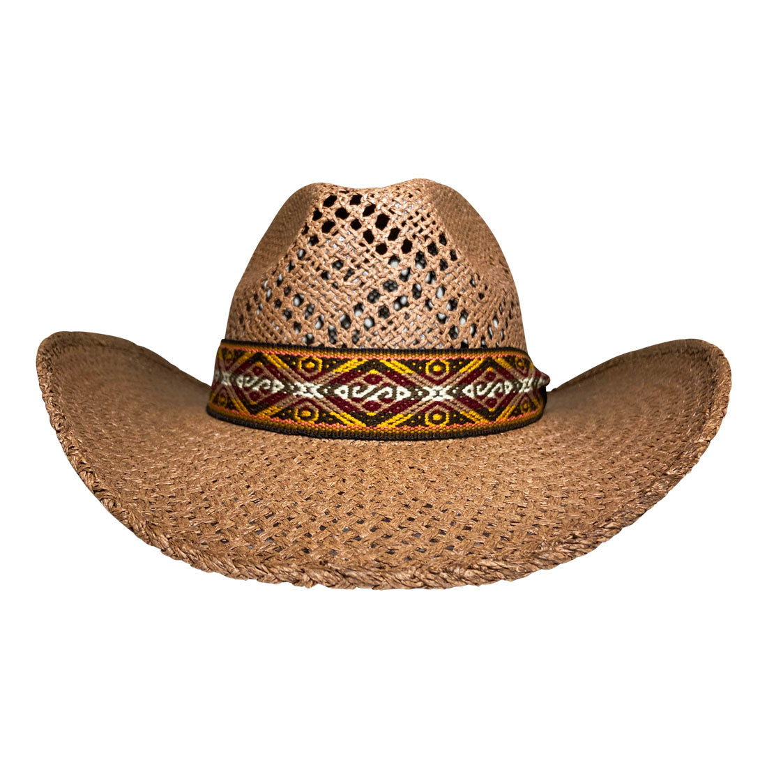 Indiana Eastwood Cowboy Hat Handmade from Wood Pulp Raffia - Dark Brown - Stockyard X 'The Leather Store'
