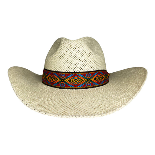 Indiana Eastwood Cowboy Hat Handmade from Wood Pulp Raffia - Light Brown - Stockyard X 'The Leather Store'