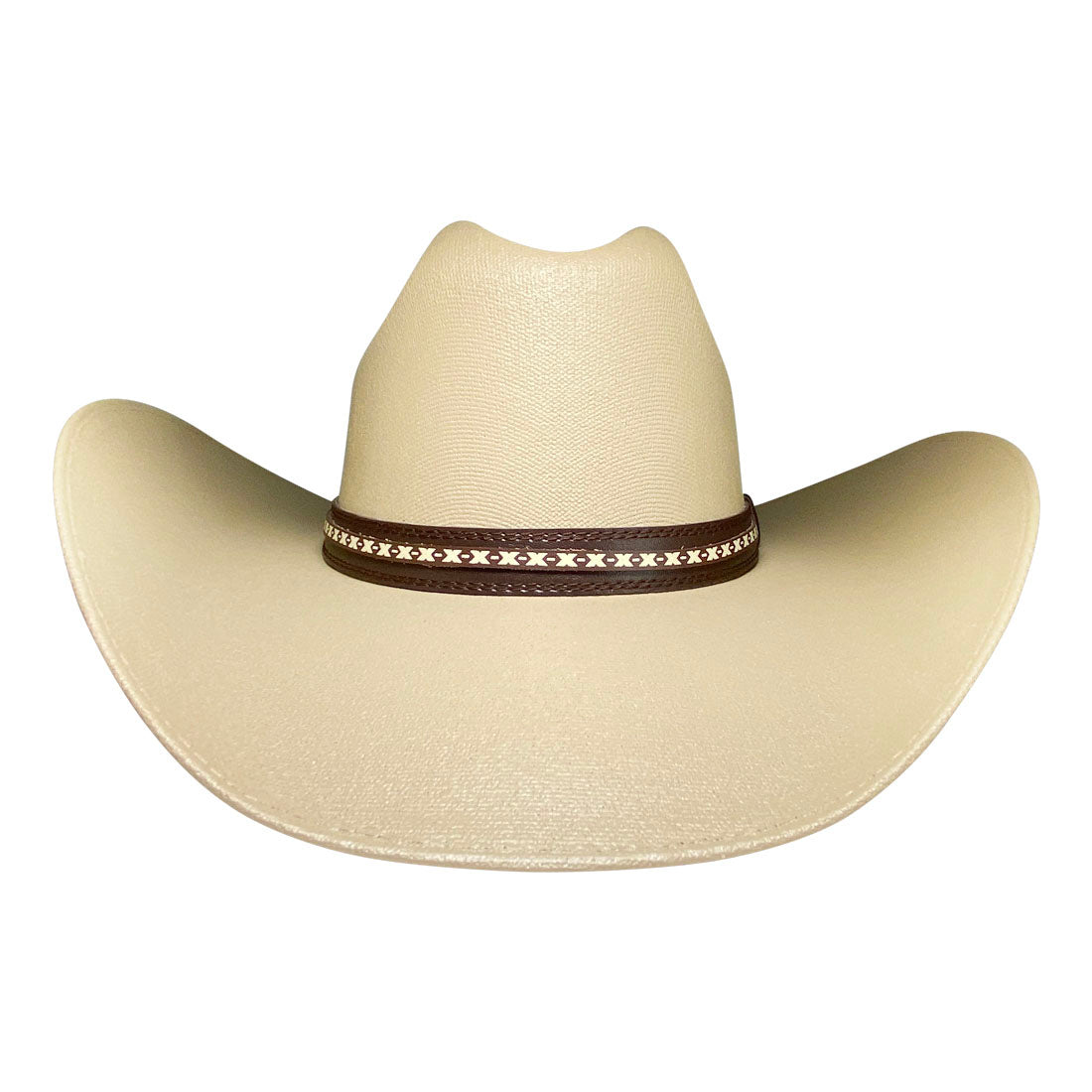 Wide Brim Cowboy Hat Handmade from 100% Oaxacan Cotton - Dark Brown - Stockyard X 'The Leather Store'
