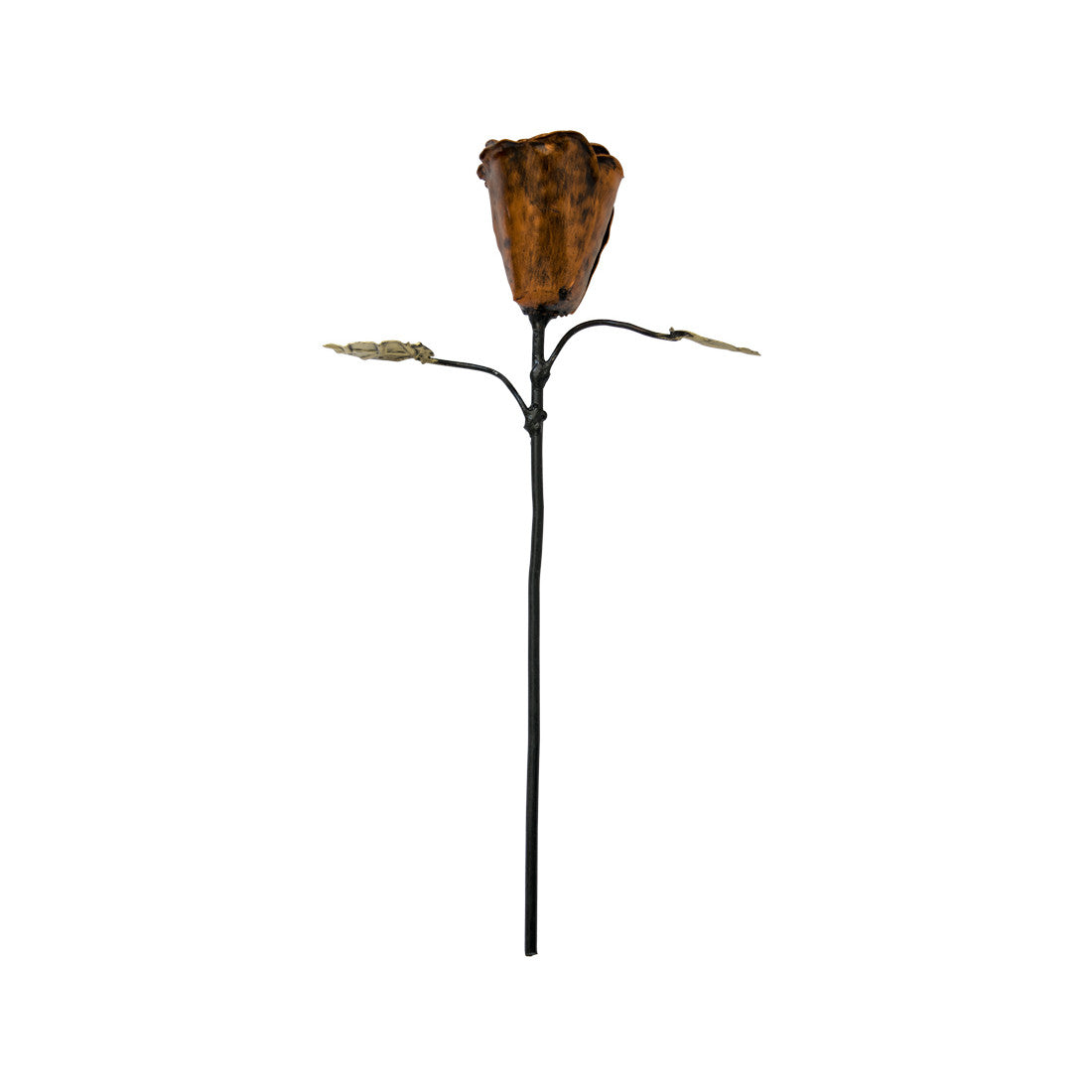 Bronze Wrought Iron Rose - Stockyard X 'The Leather Store'