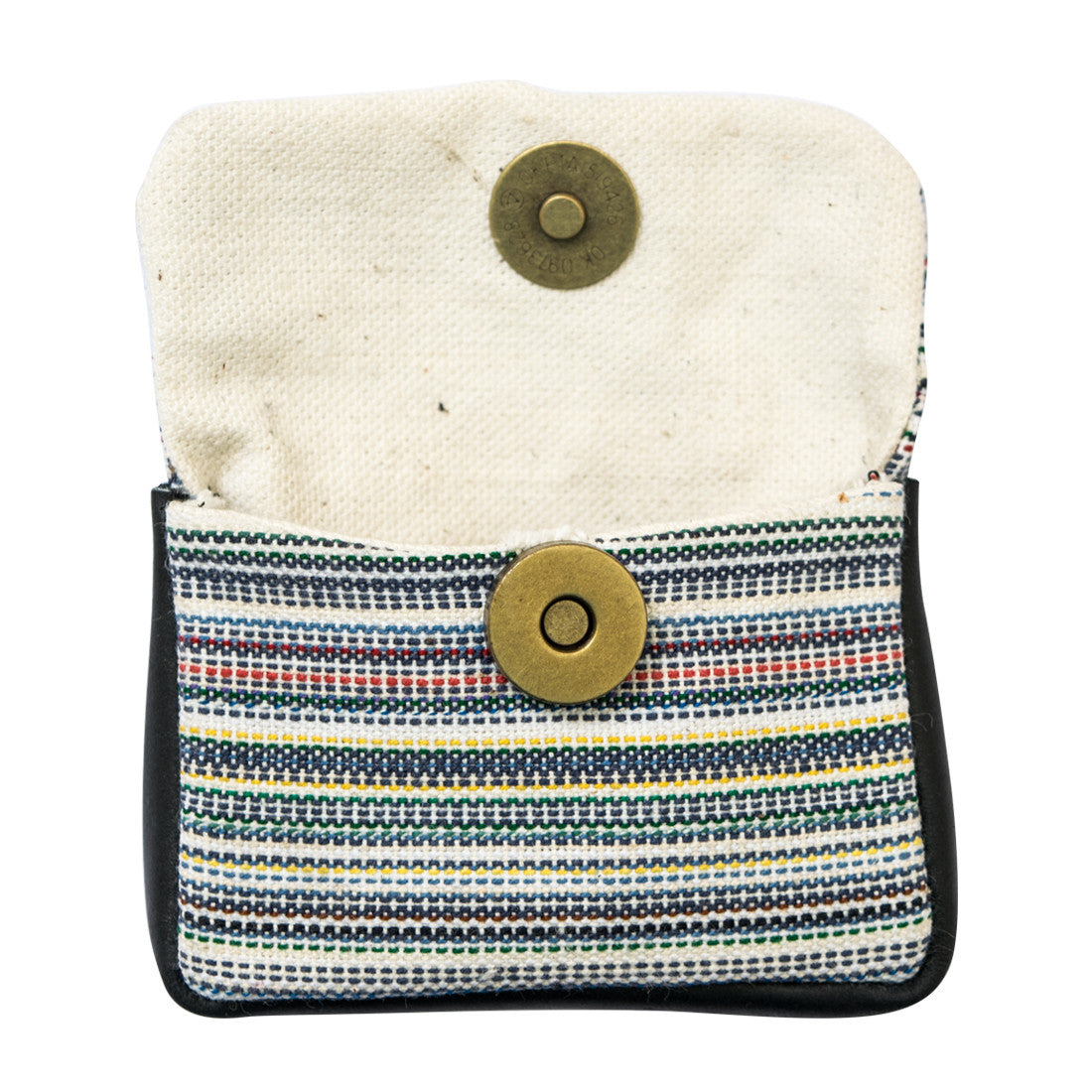 Striped Canvas Coin Pouch - Stockyard X 'The Leather Store'