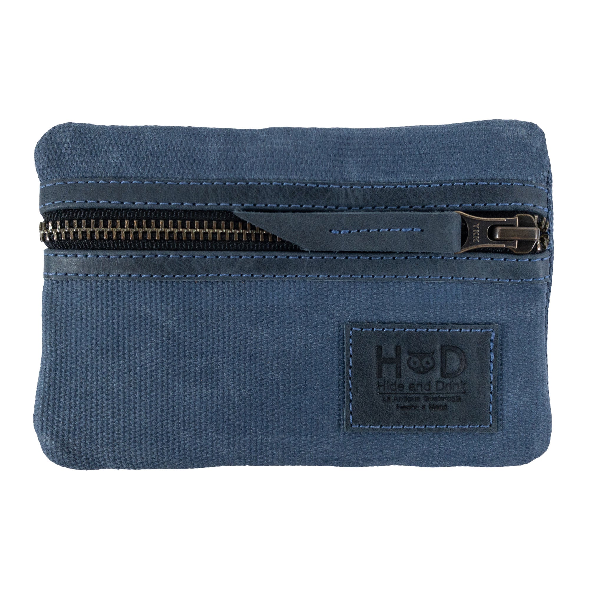 Zippered green Multi-tool Pocket Pouch by Hide & Drink, designed for organizing tools with ease, showcasing its artisan construction.