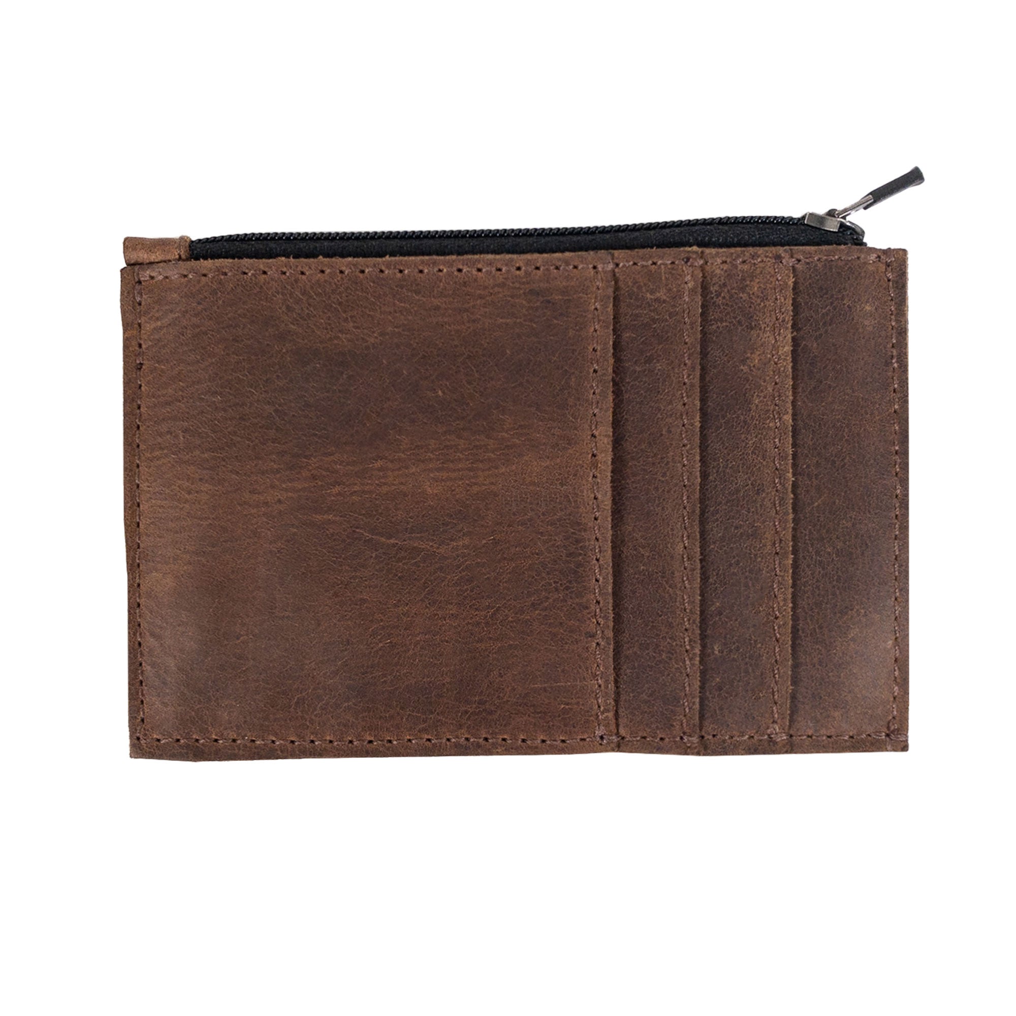 Zippered Coin Card Wallet - Stockyard X 'The Leather Store'