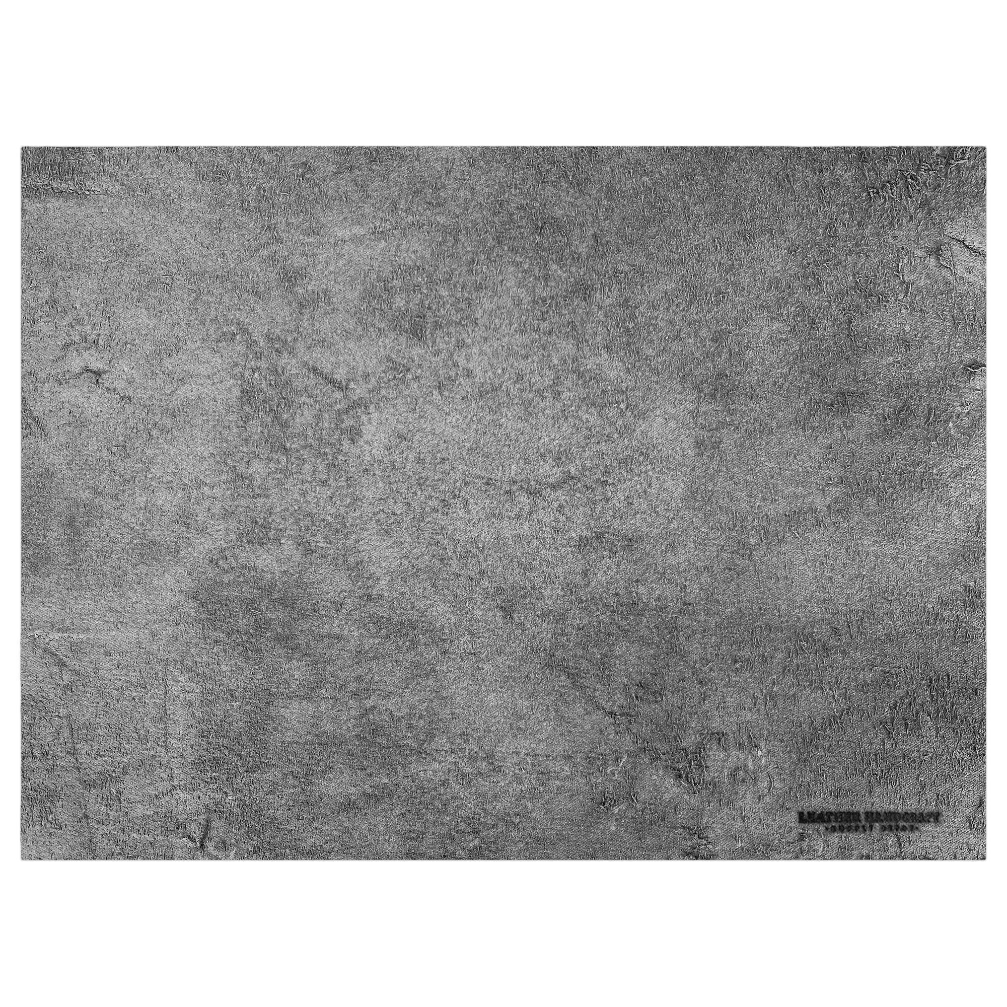 A striking gray Leather Rectangle 8 x 11 in. from Thick Full Grain Leather (2.6 to 2.8mm) by Leather Handcraft Supply Depot, perfect for modern DIY projects. This Full Grain Leather Rectangle (8 X 11 in.) from Thick Full Grain Leather (2.6 to 2.8mm) is ideal for hobby workshops, artisan creations, and fire branded items, handmade in La Antigua Guatemala & Oaxaca Mexico.