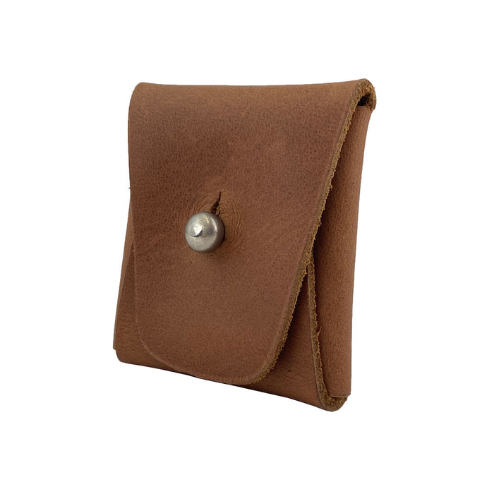 Minimalist Square Coin Pouch - Stockyard X 'The Leather Store'